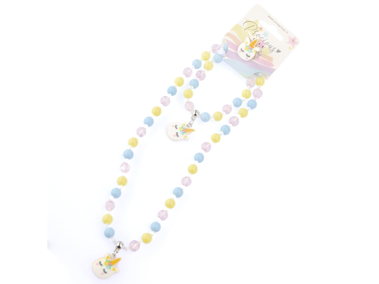 Pastel unicorn collana bracciale e anello