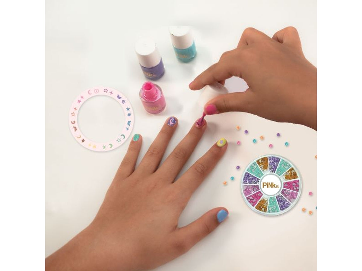 Pink It Rainbow Nails