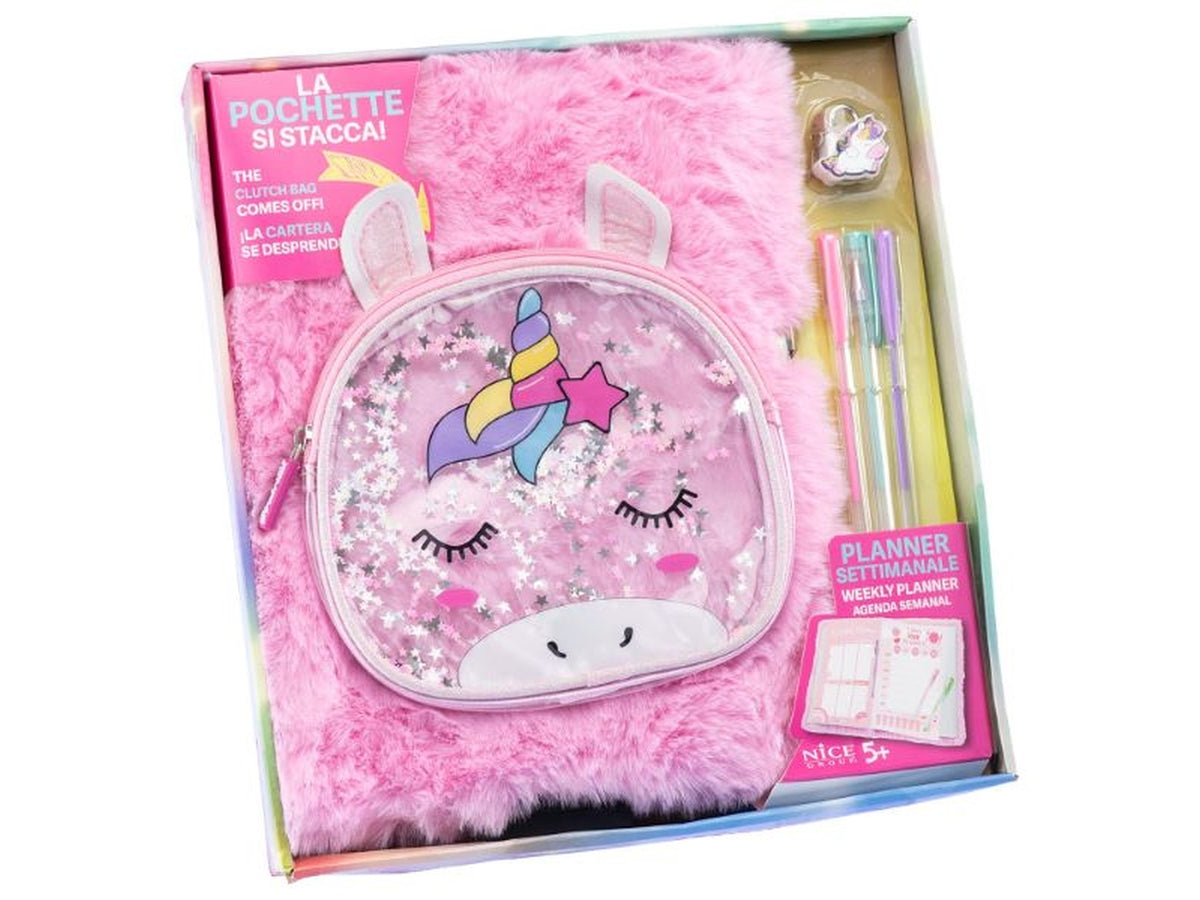 Magic unicorn maxi planner con pochette