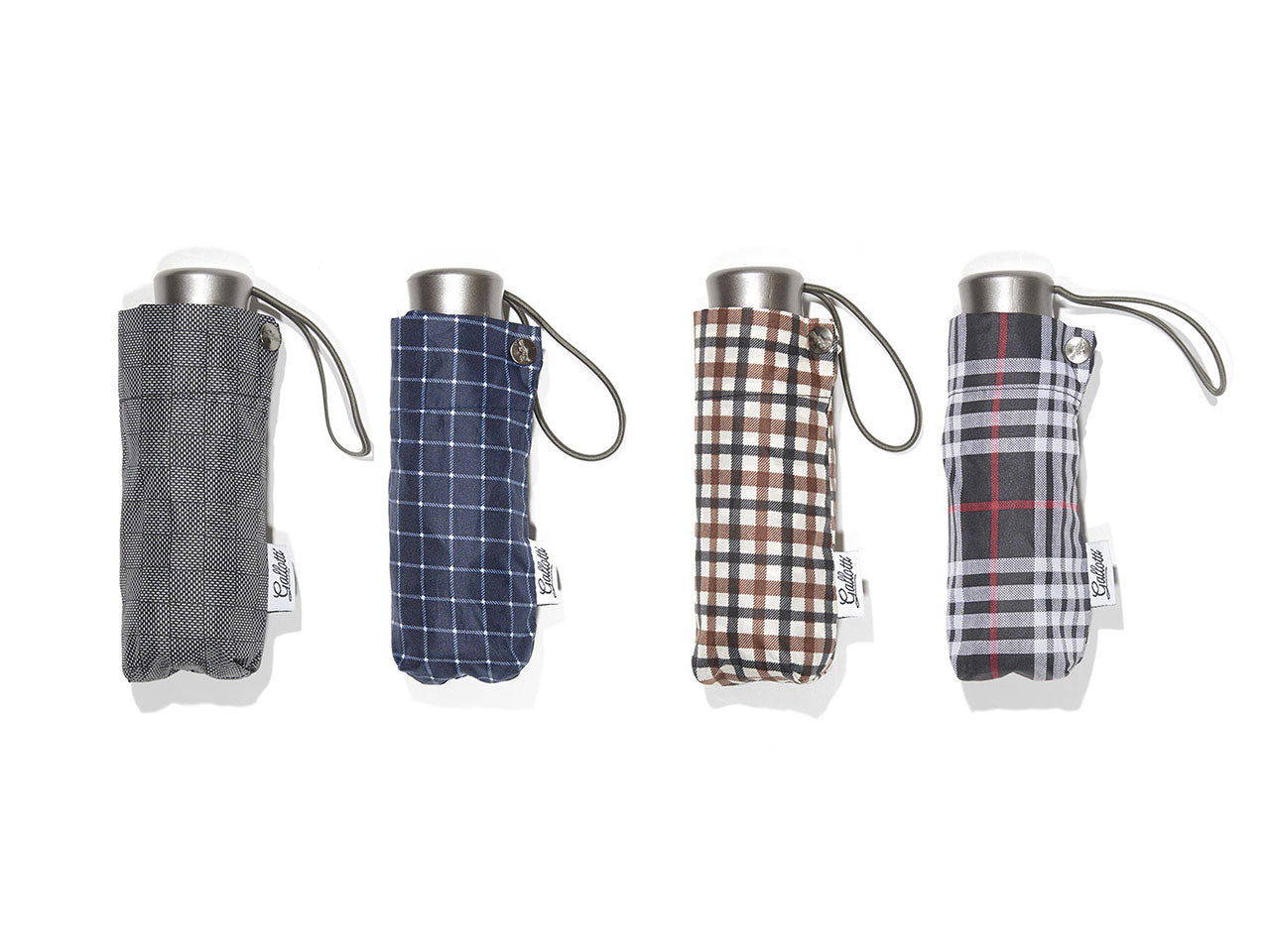 Ombrello da pioggia tascabile scozzese antivento unisex in 4 colori assortiti â Gallotti
