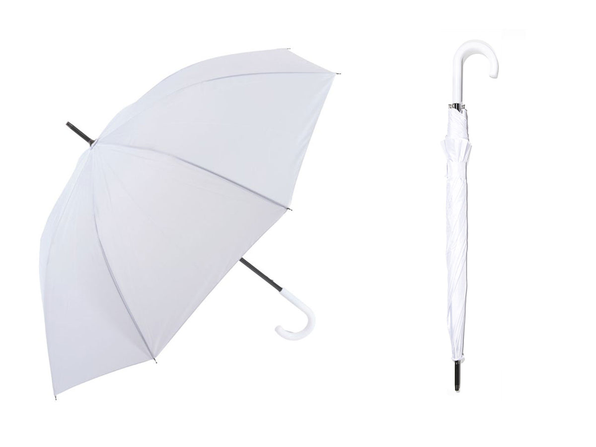 Ombrello pongee automatico bianco