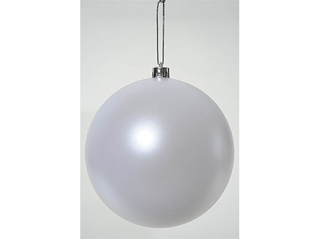 Palla di Natale 14cm bianco opaco