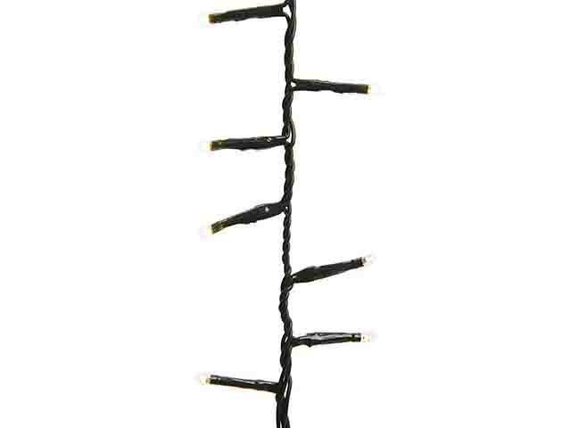 Catena luci 1000led bianco caldo 8 funzioni 22,5mt filo verde per uso interno/esterno