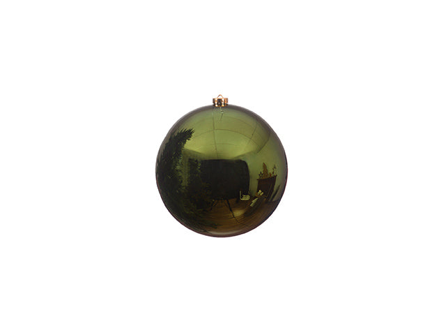 Palla di Natale 14cm verde lucido