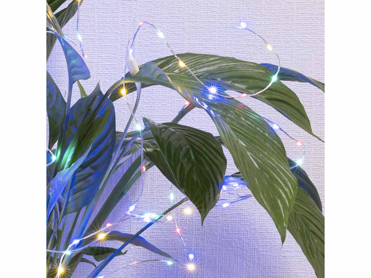 Catena luci 160 micro led multicolor 1metro uso esterno $