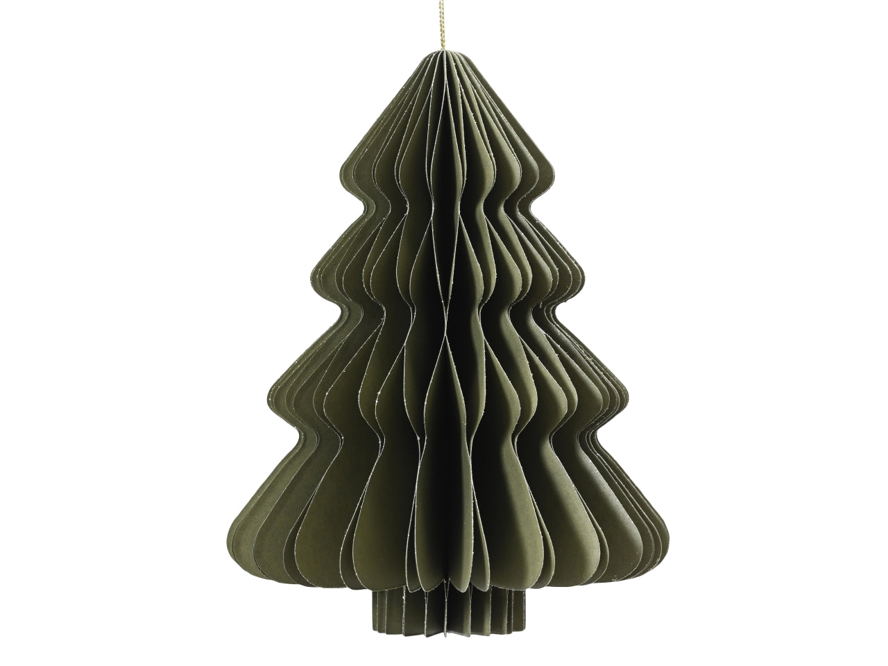 Decorazione albero in carta 15xh.20cm verde