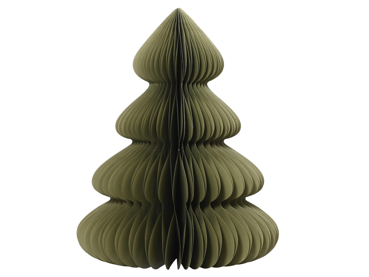 Decorazione albero in carta 48xh.60cm verde