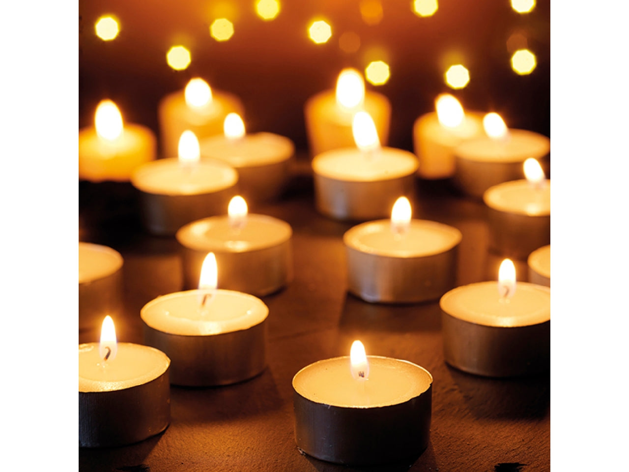 Tealight bianco in cera set da 30 diametro 3,9cm x altezza 1,9cm