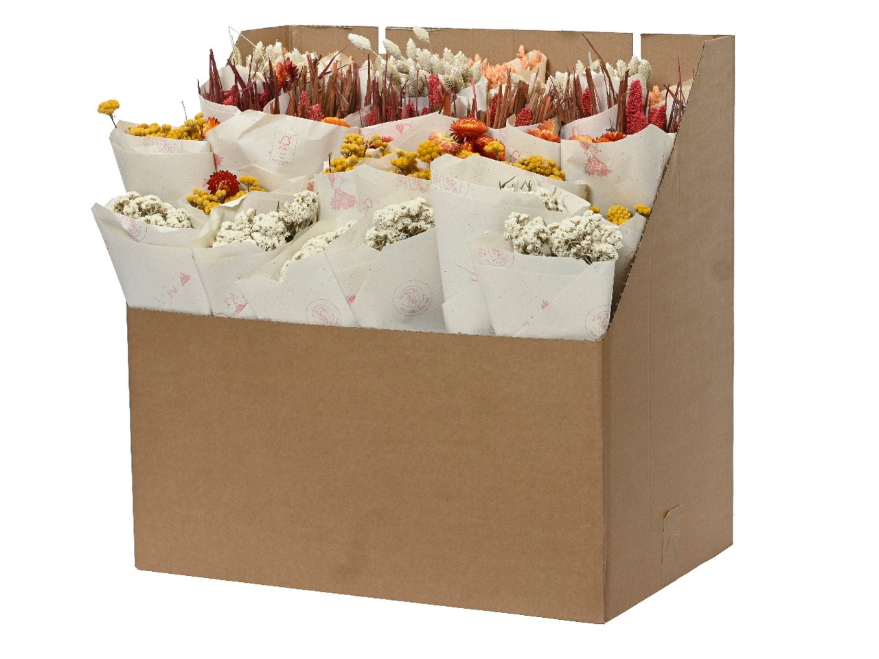 Mazzolino fiori secchi 6 assortiti d.14x55cm