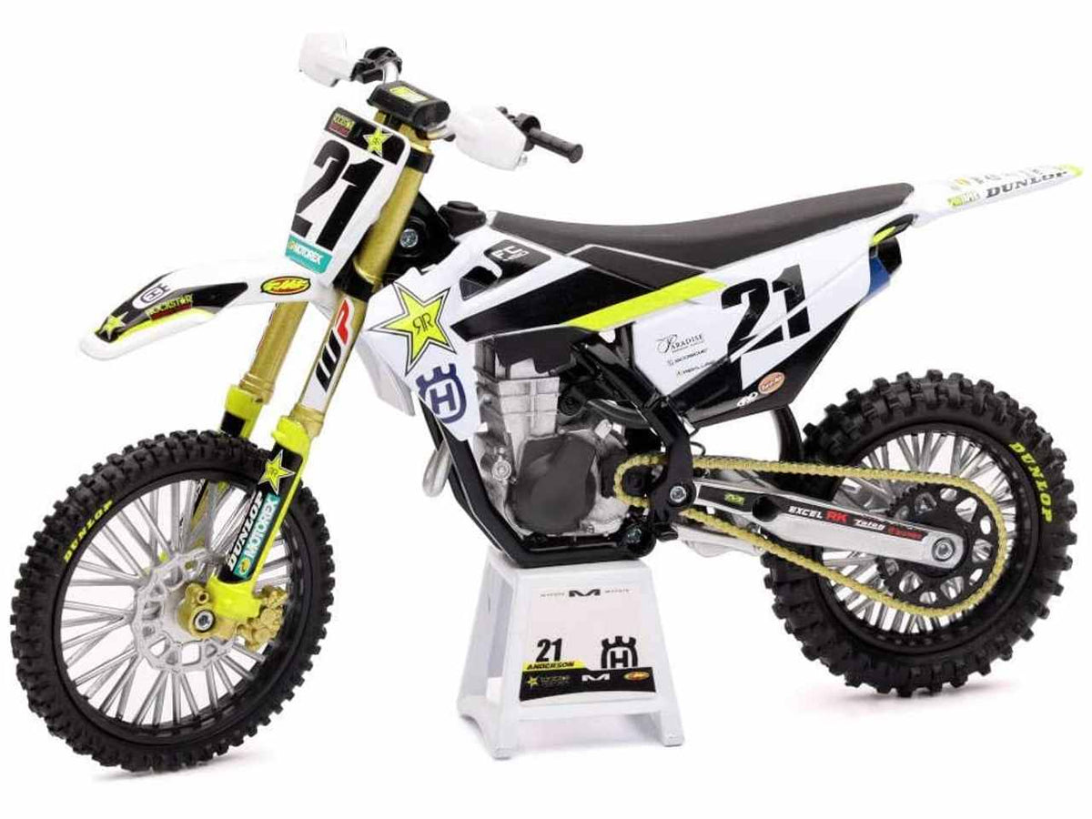 Moto husqvarna factory racing team fc450 jason anderson n.21 in scala 1:12