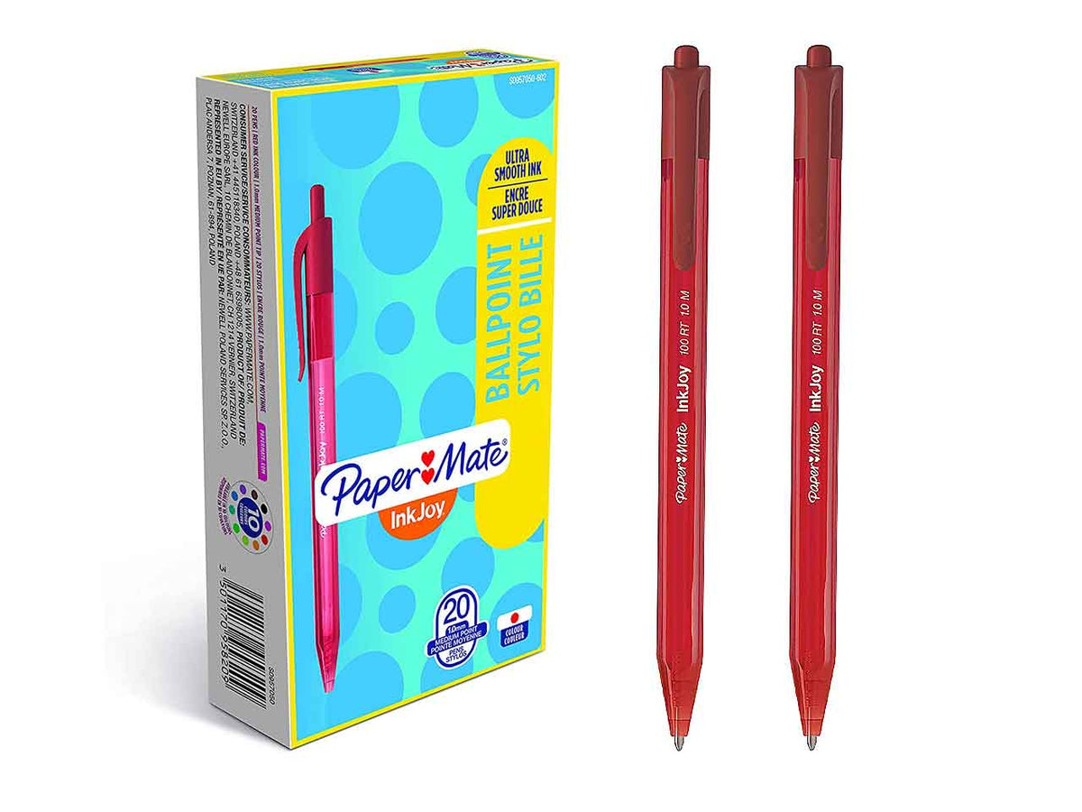 Penna inkjoy 100 rt red 20 pezzi
