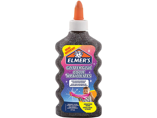 Elmer's colla glitter 177ml nera