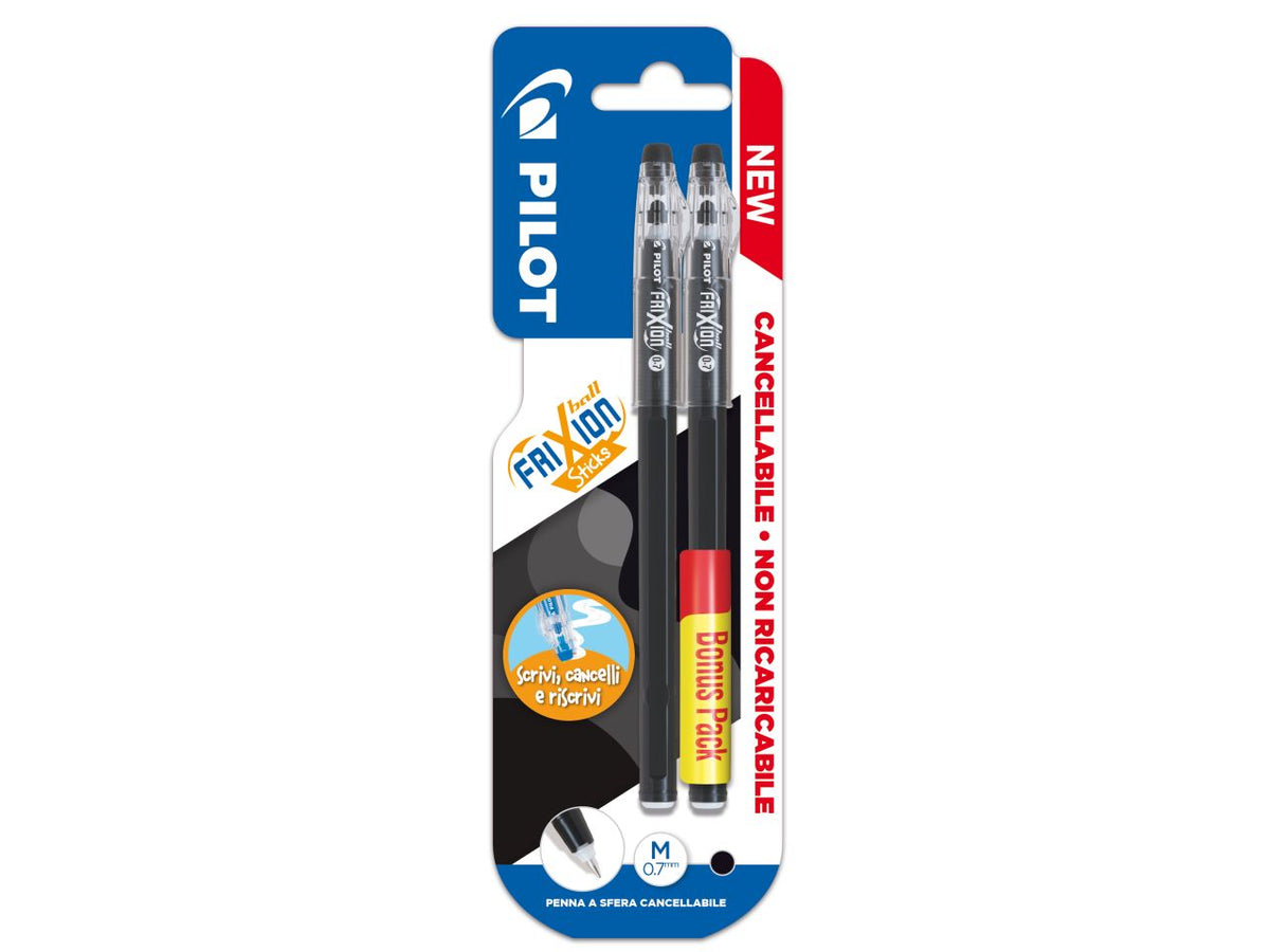 Pilot penna a sfera frixion 0.7 nera 3802746