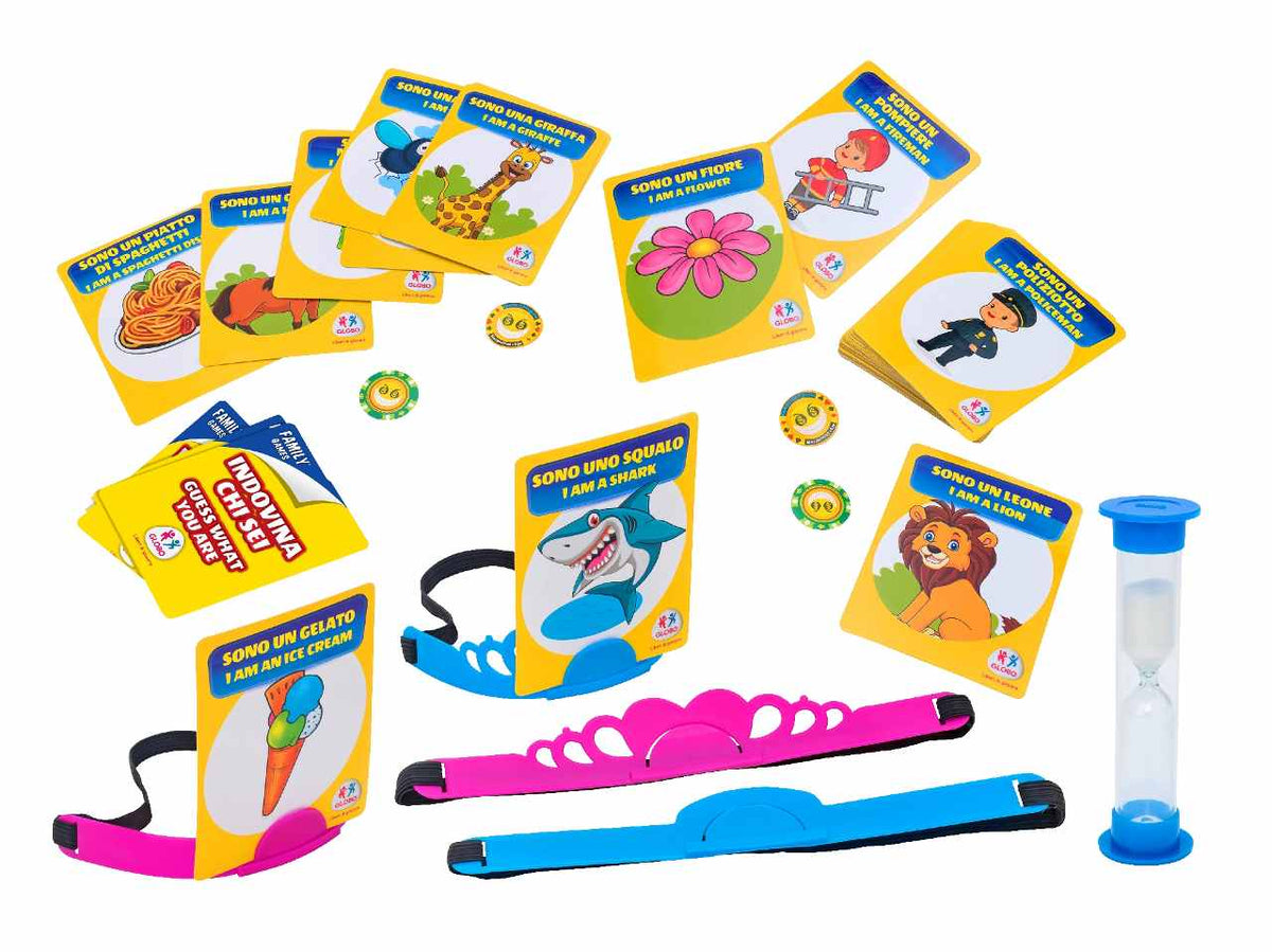 Family games indovina chi sono? Il gioco contiene 50 carte bilingua