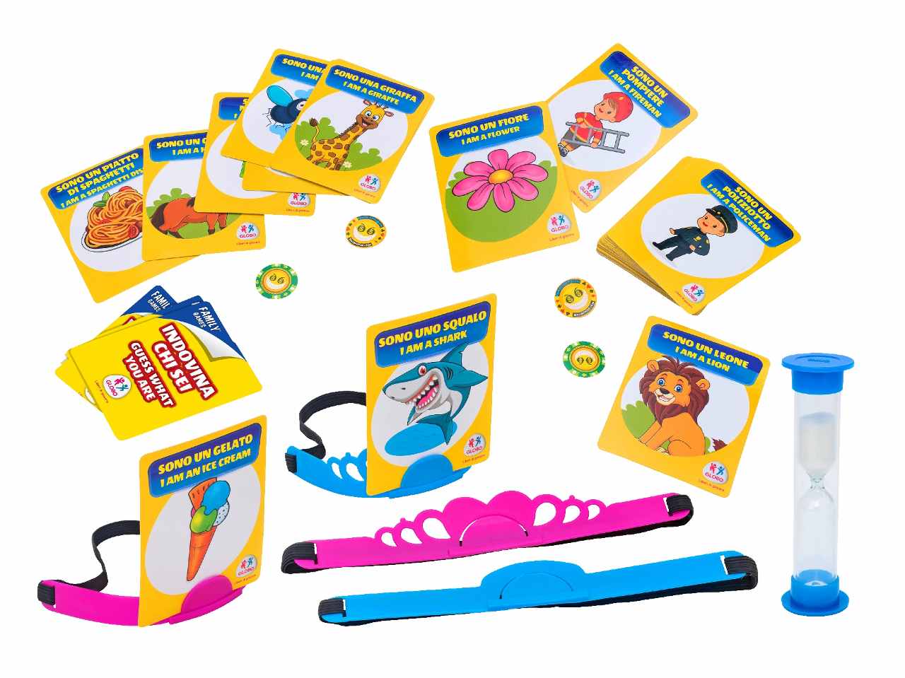 Family games indovina chi sono? Il gioco contiene 50 carte bilingua