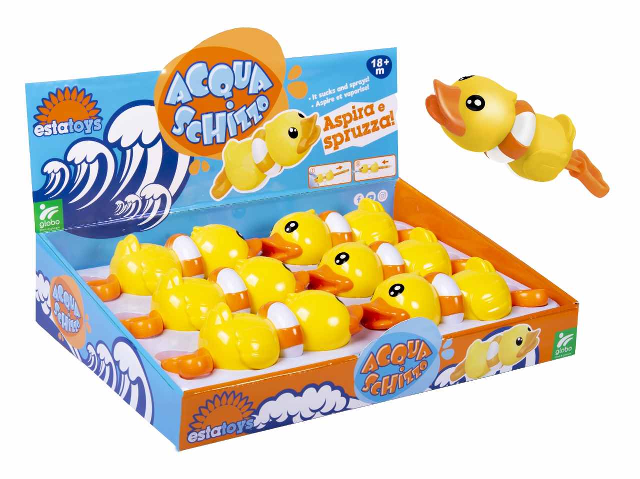 W toys pistola ad acqua papera 18cm