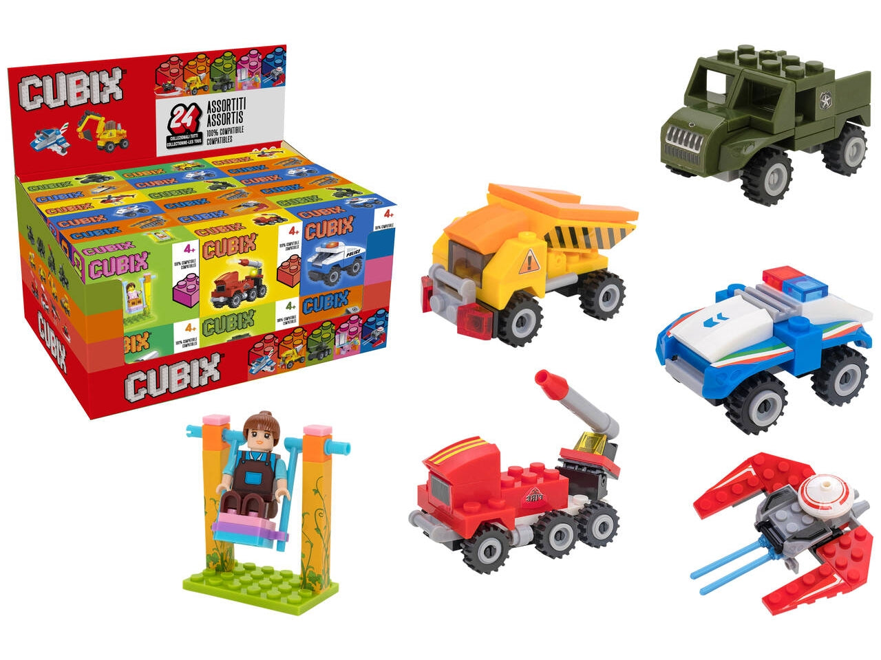 Cubix costruzioni mini da 36 pezzi assortiti