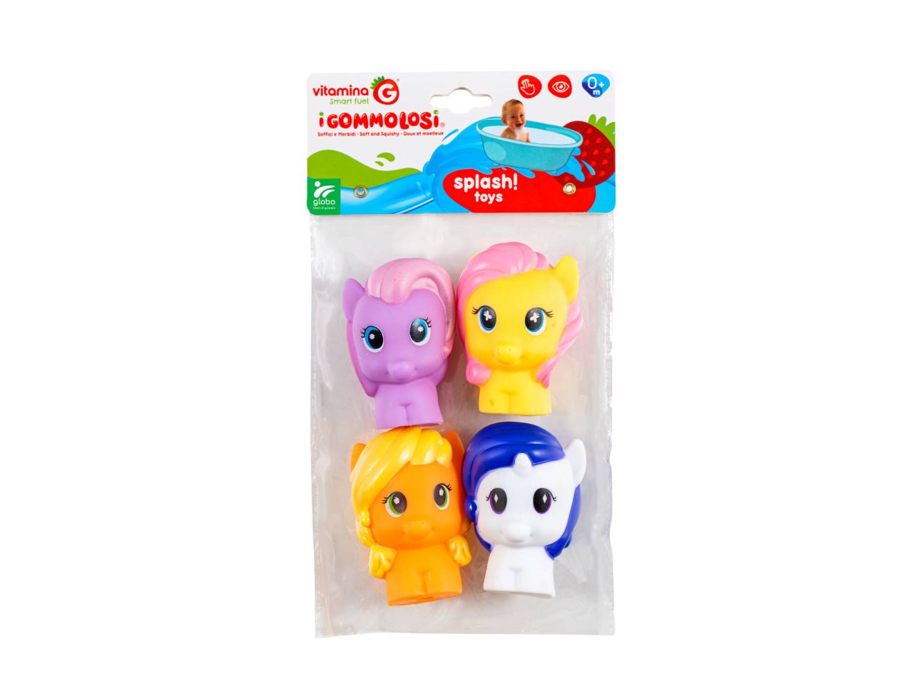 Gommolosi pony 4 pezzi