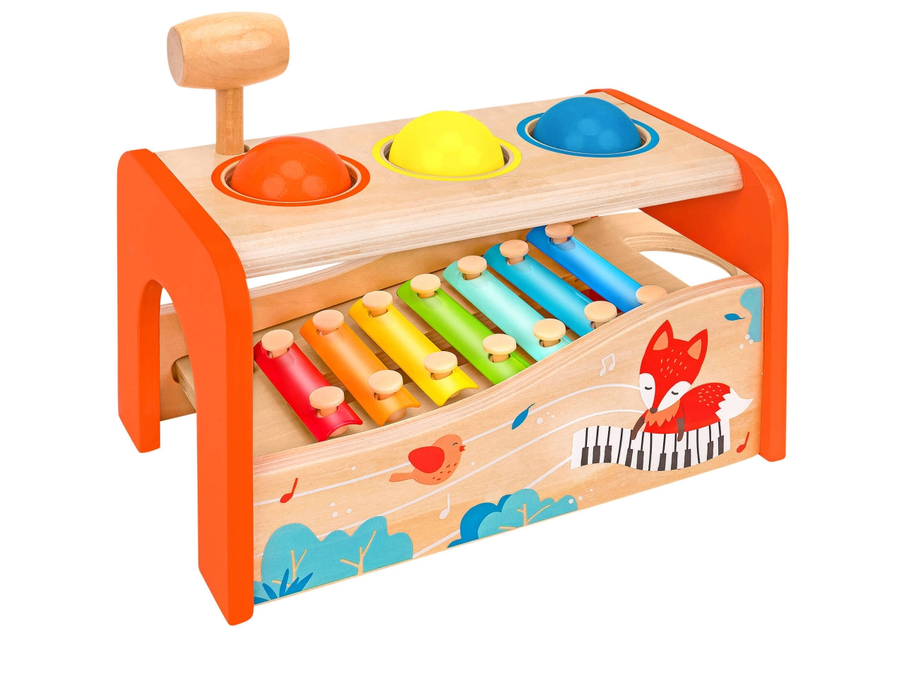 Sirwood banchetto con martello 3 palline/xilofono