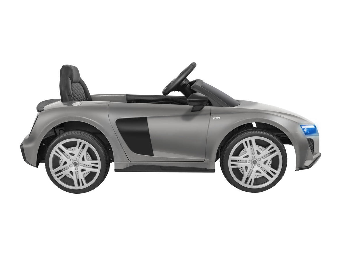 Auto elettrica audi r8 spider grigio 12v 4,5ah $