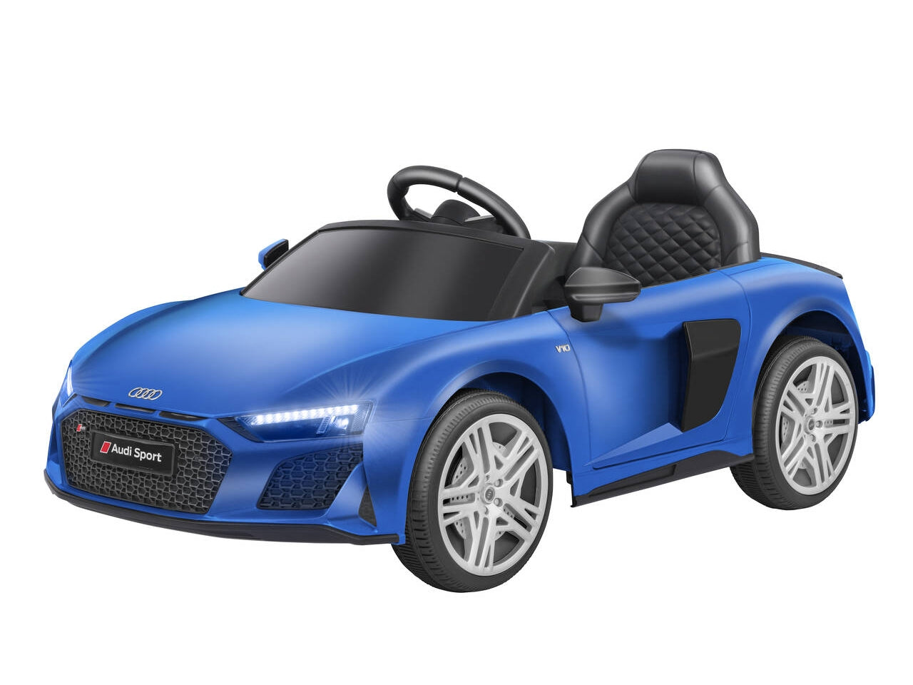 Auto elettrica audi r8 spider blu 12v $