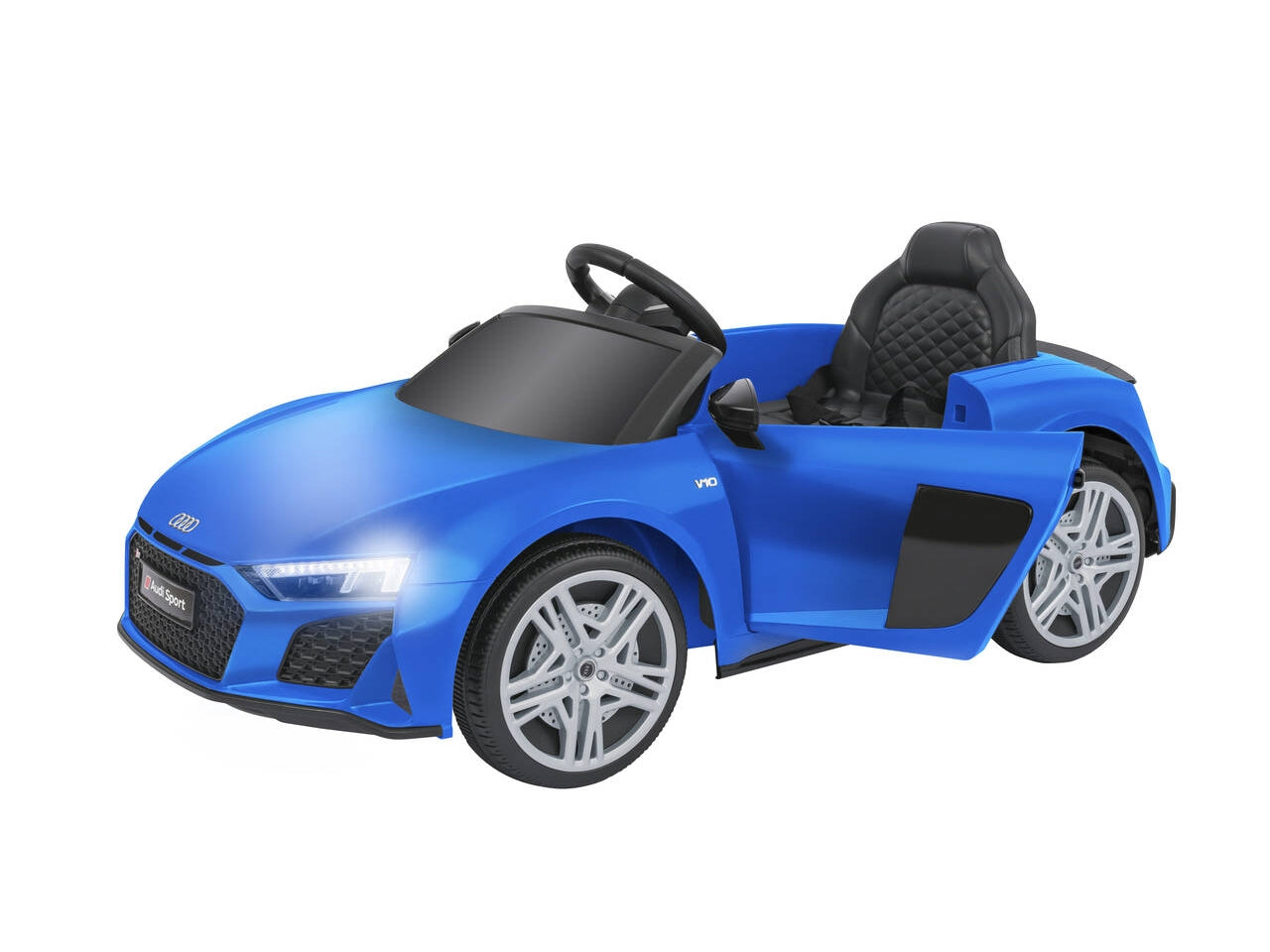 Auto elettrica audi r8 spider blu 12v $