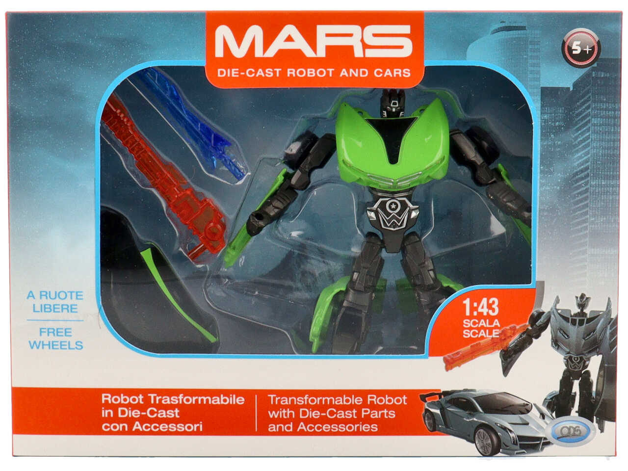 Mars supercar robot trasformabile in vari assortimenti