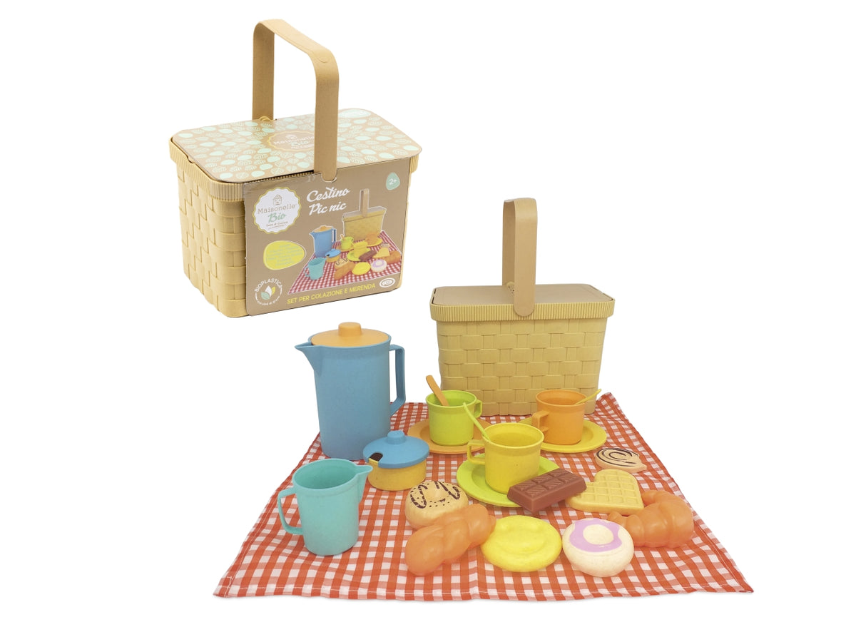 Maisonelle bio - cestino pic nic con 24 accessori