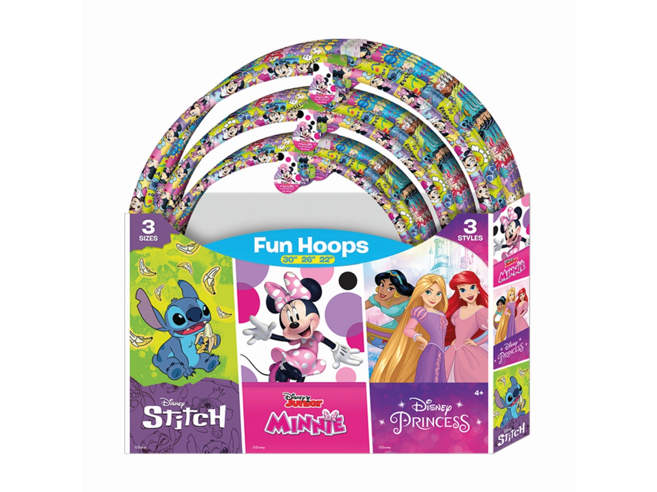 Disney hula hoop disponibile in diametri assortiti 56 - 66 -76cm