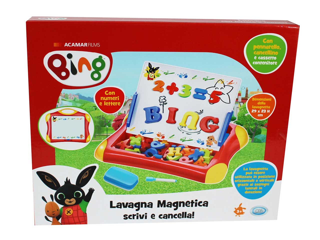 Bing lavagna magnetica a cassetto con accessori