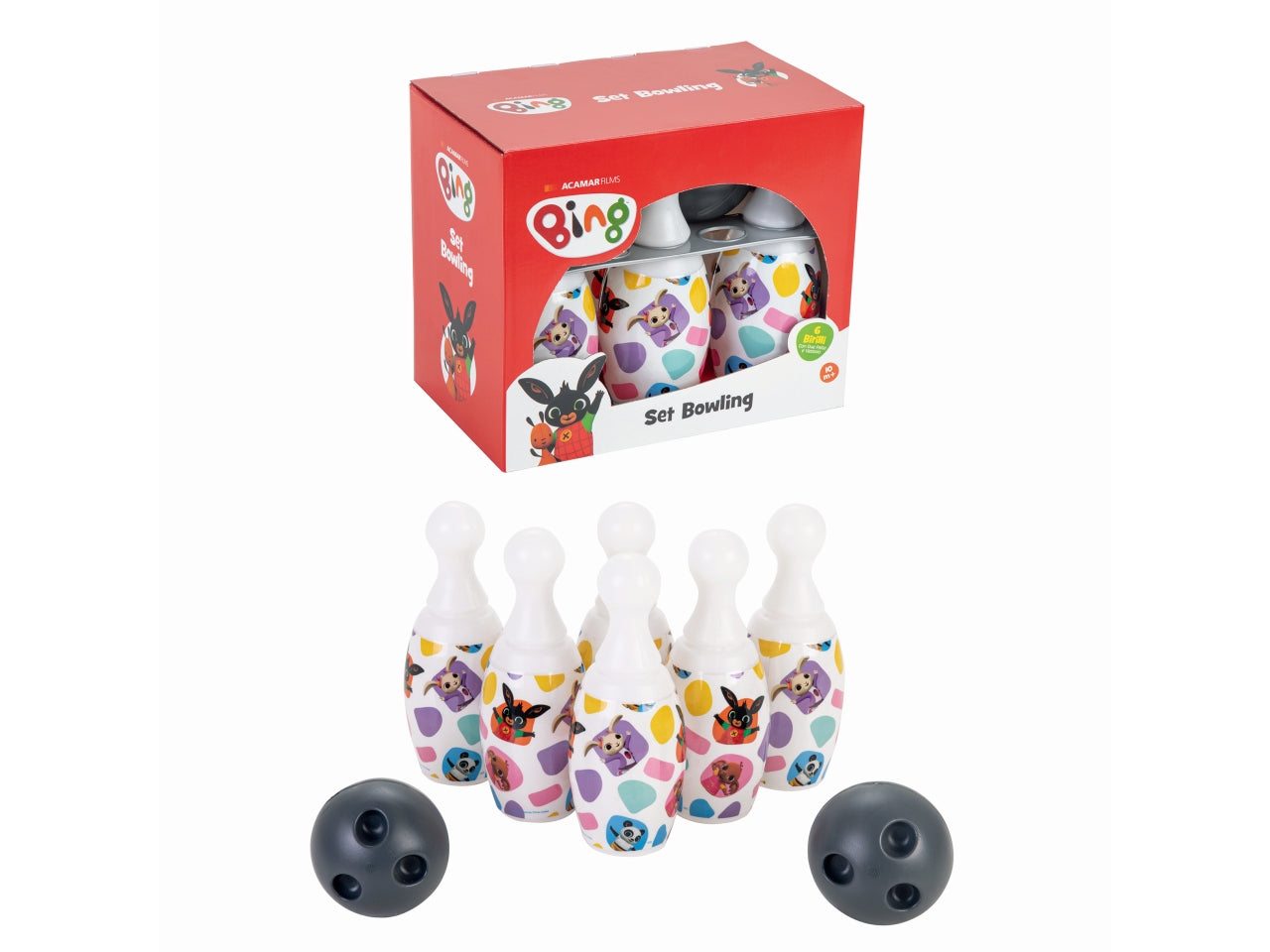 Bing bowling set birilli da 20cm con 2 palle