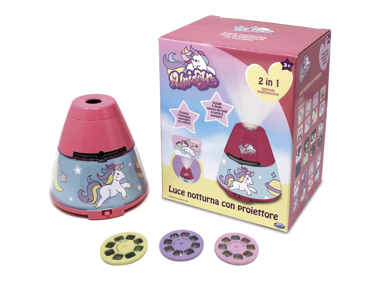 Maday - proiettore lampada notturna baby unicorn collection