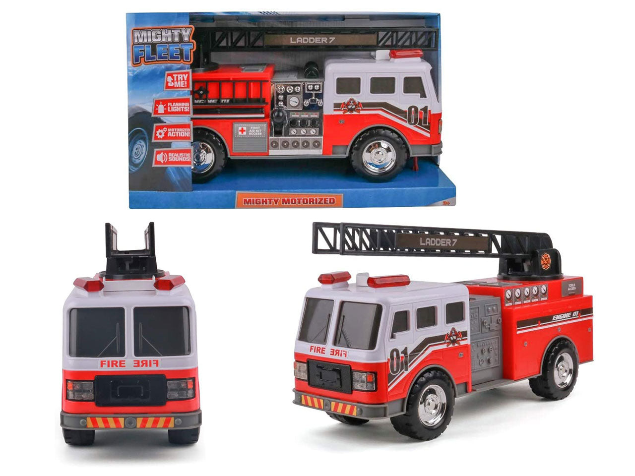 Mighty fleet fire engine motorized