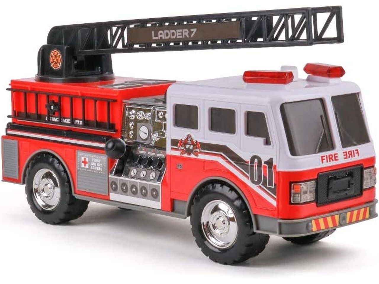 Mighty fleet fire engine motorized