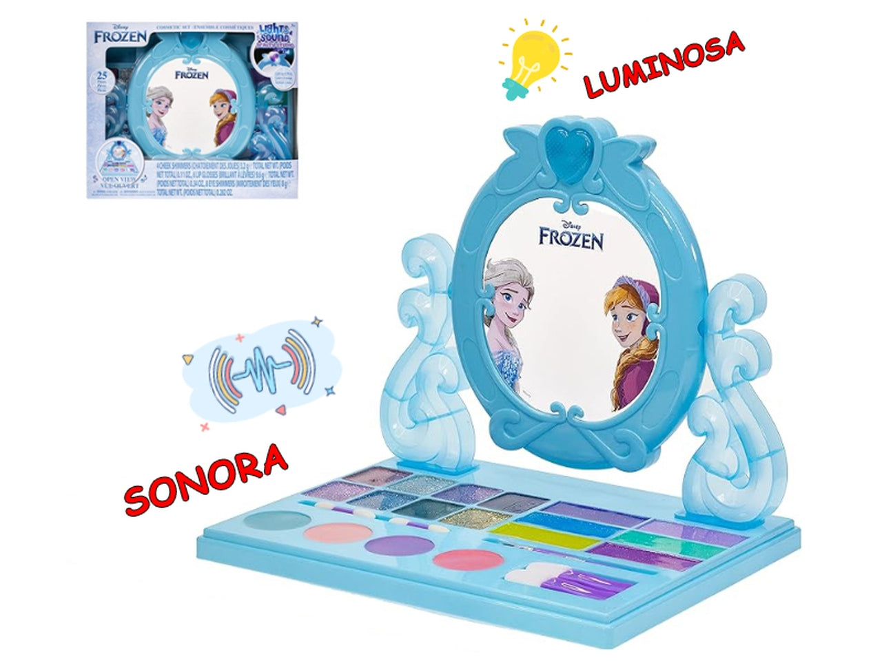 Frozen trousse make up luce e musica