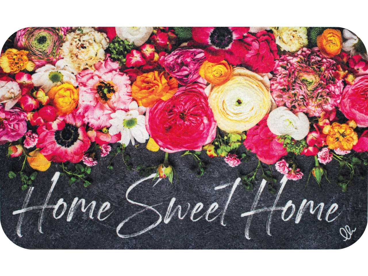 Zerbino in poliestere multicolor fantasia floreale per esterno 40x65 cm, Dream - Olivo Tappeti