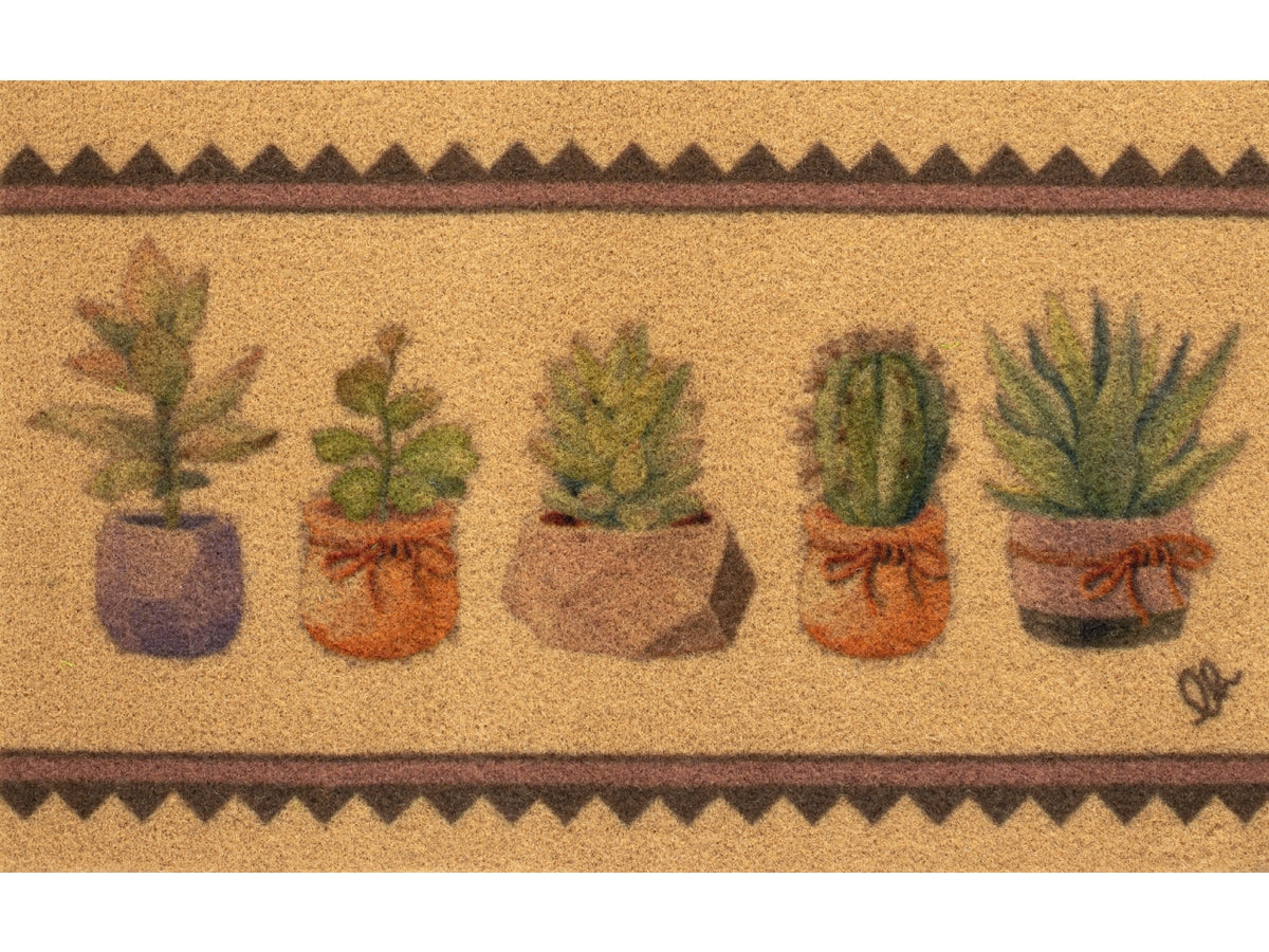 Zerbino in eco cocco multicolor per esterno 40x65 cm - Olivo Tappeti
