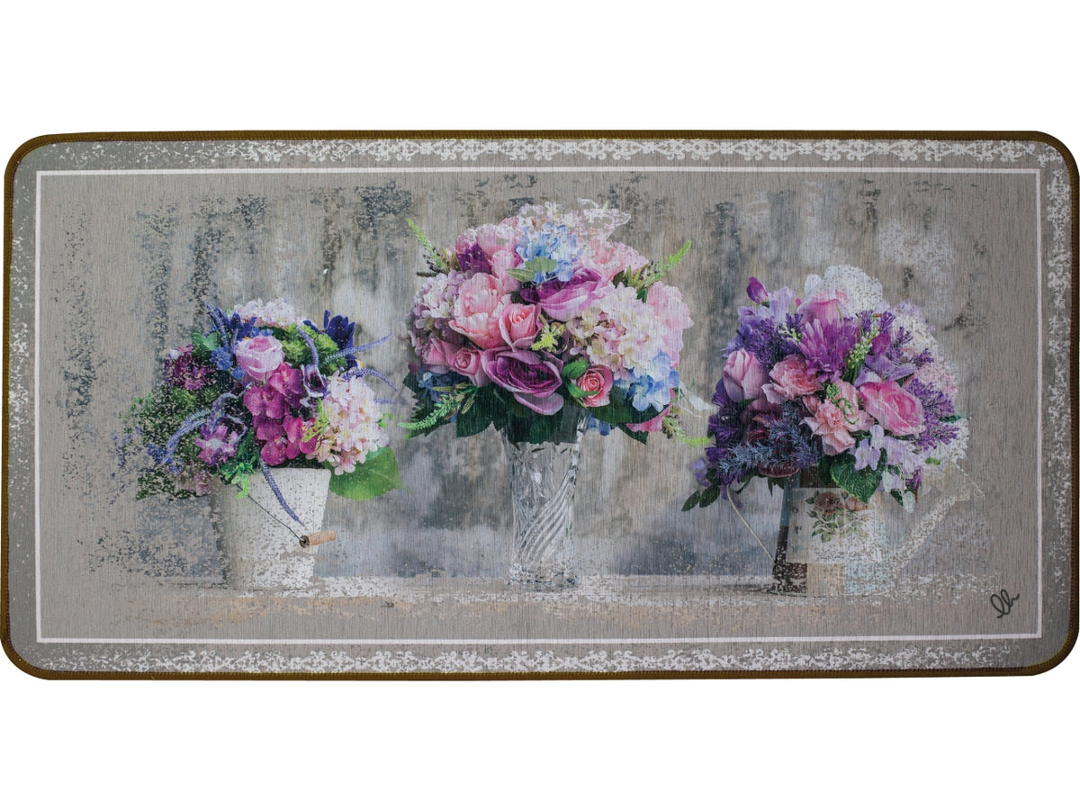 Tappeto multicolor in poliestere stampato in digitale 55x230 cm, Capri - Olivo Tappeti
