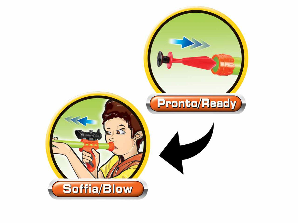Arco con cerbottana In barattolo