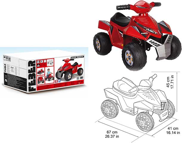 Quad racy 6v rosso 800011252