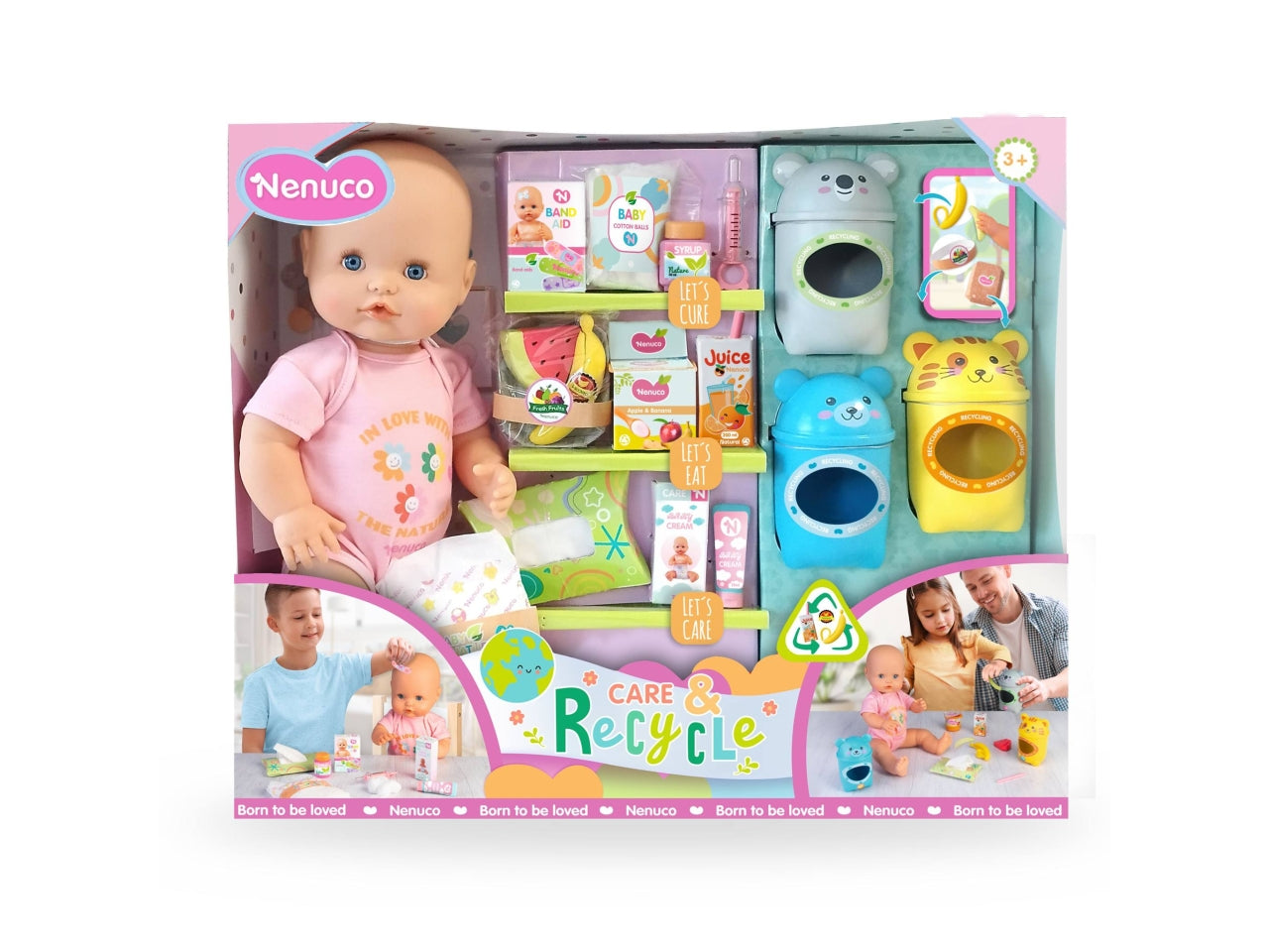 Nenuco Cura e Ricicla - Bambola con Accessori, Multicolor, Età 3+, Famosa $
