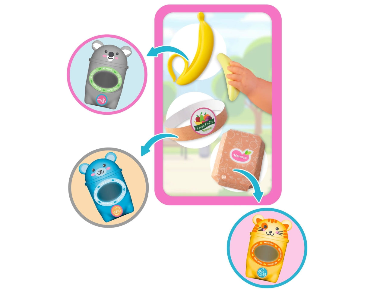 Nenuco Cura e Ricicla - Bambola con Accessori, Multicolor, Età 3+, Famosa $