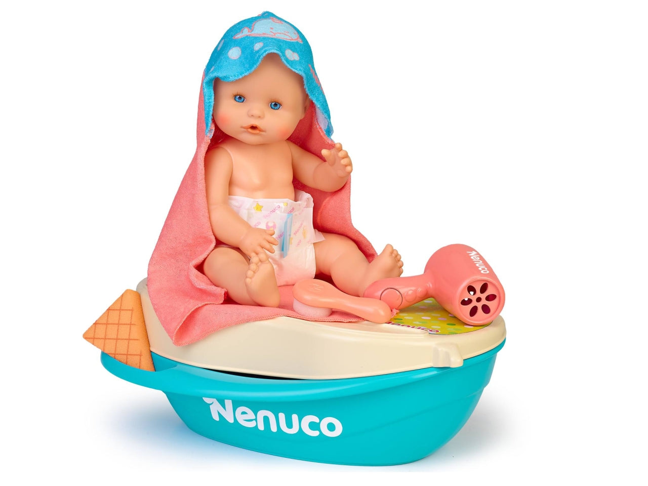 Nenuco Bagnetto con le Bolle - Bambola con Accessori, Multicolor, Età 3+, Famosa