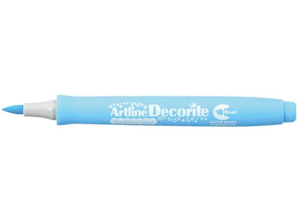 Marcatore decorite con punta pennello pastel color - la confezione contiene 4 marcatori