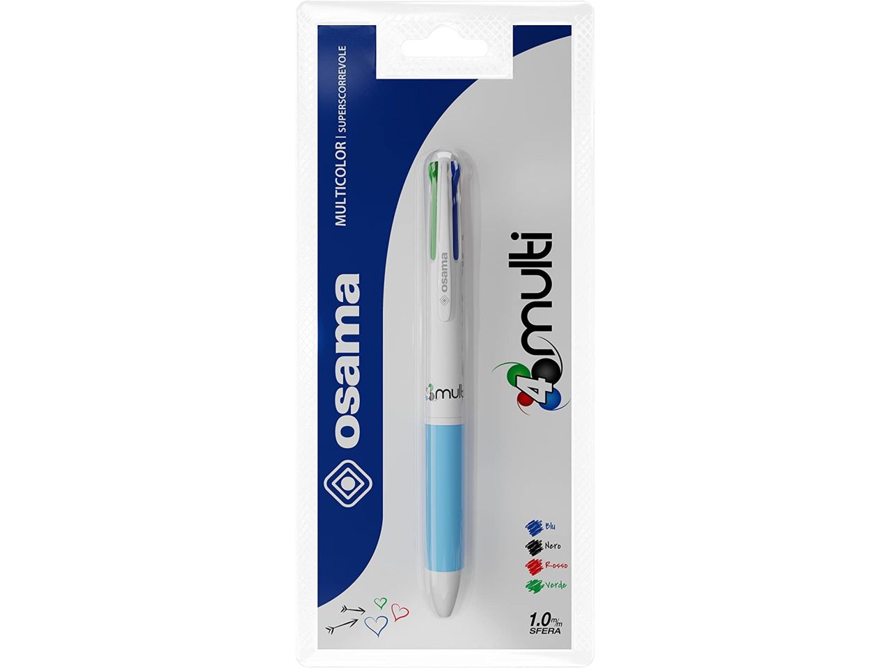 Penna sfera 4 colori assortiti
