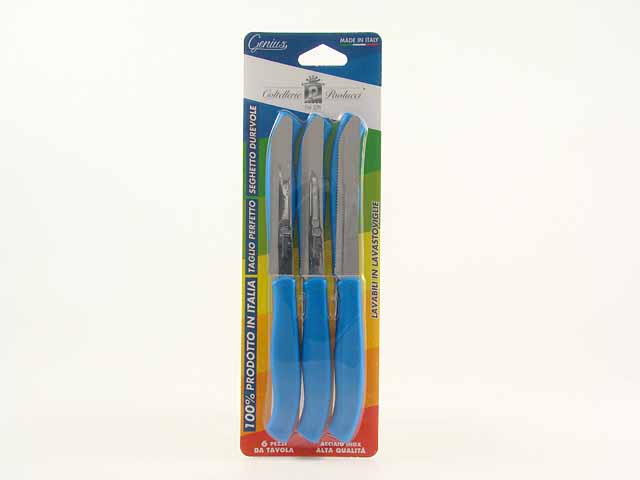 Coltelli 6 pezzi blu 4803bl.11