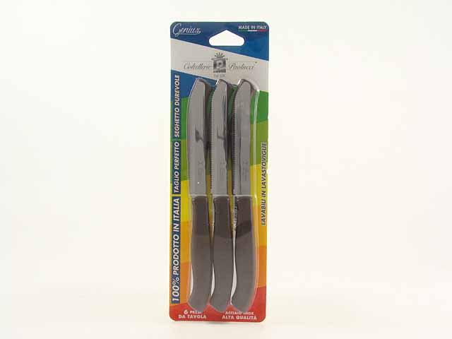 Coltelli 6 pezzi marrone 4803m.11