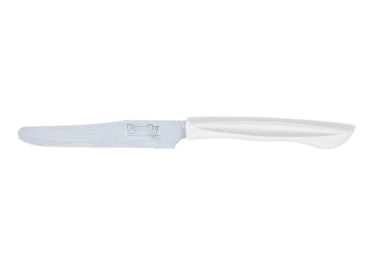 Coltello tavola 6 pezzi bianco 211b.11