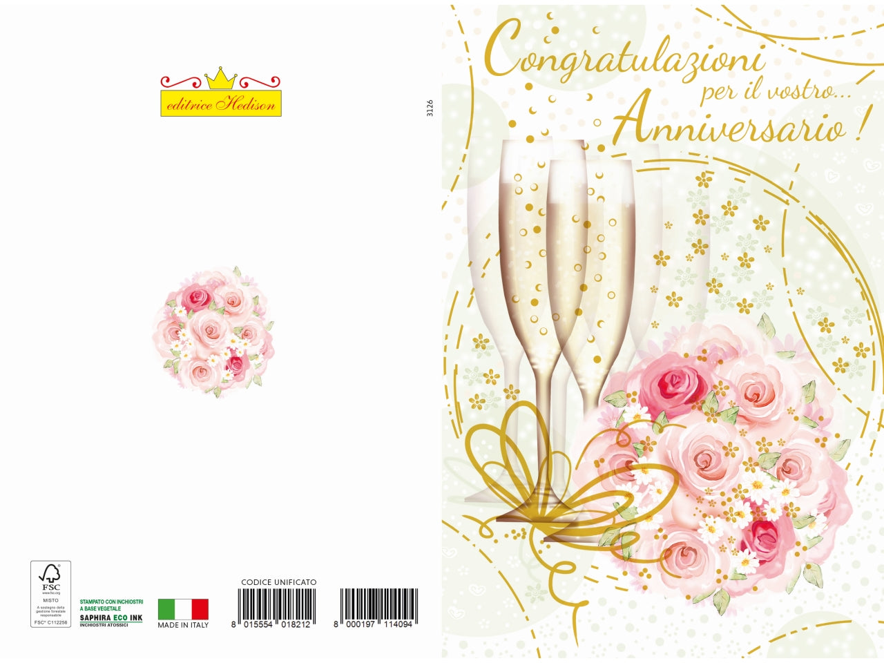 Biglietto auguri anniversario