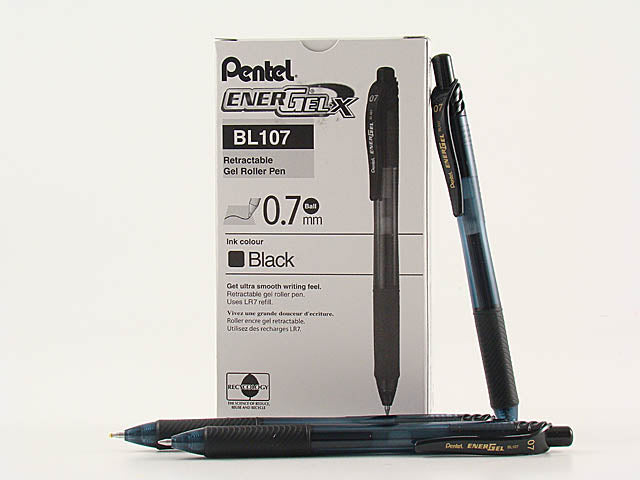 Penna gel energel click nero